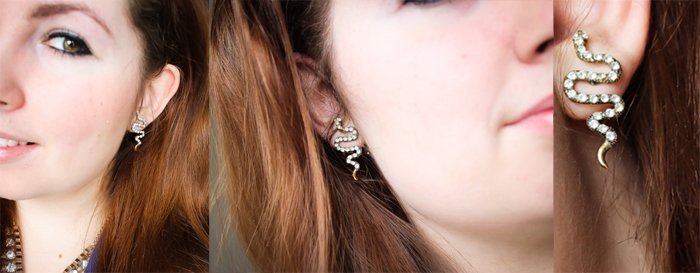 Snake earrings